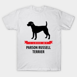 I Love My Parson Russell Terrier T-Shirt